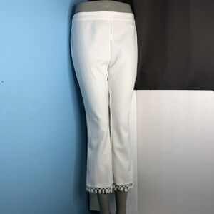 Naked zebra cropped pants